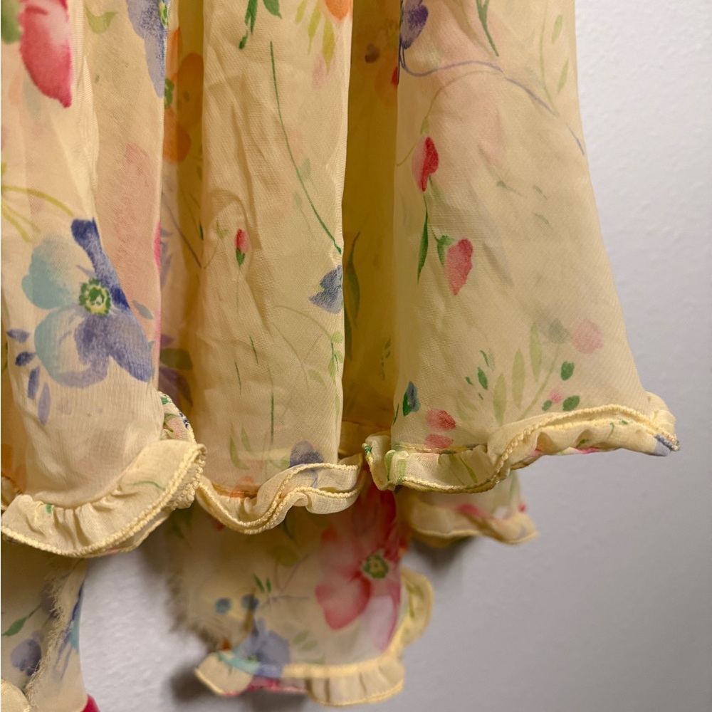 Victoria’s Secret yellow floral babydoll top - Picture 10 of 14